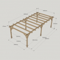 Premium Pergola - 3m Width