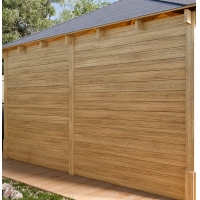 Wall Mounted Box Pergola - Privacy Panels