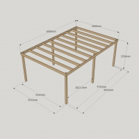 Box Pergola - 3.6m Width