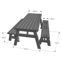 Oakham Picnic Table And Bench Set
