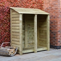 Cottesmore Log Store - 6ft Tall x 5ft Wide - Rutland Garden Furniture
