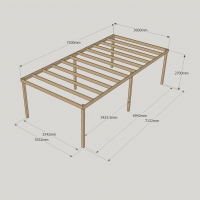 Box Pergola - 3.6m Width