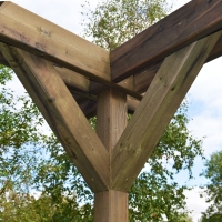 Double Premium pergola And Decking Kit