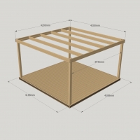 Box Pergola And Decking Kit