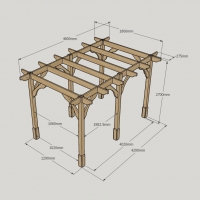 Premium Pergola - 1.8m Width