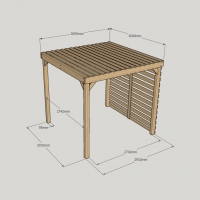 Shade Pergola - 3m Width