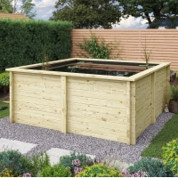 Raised Wooden Pond - Square - 970mm Height