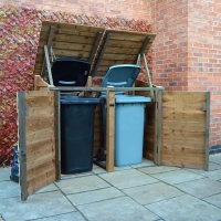 Morcott Double Wheelie Bin Storage Unit