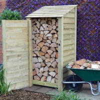 Burley Log Store Door