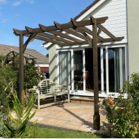 Clearance Wall Mounted Premium Pergola - 2 Post