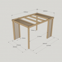 Panel Pergola - 3m Width