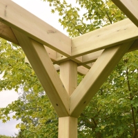 Double Premium pergola And Decking Kit