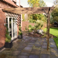 Clearance Wall Mounted Garden Pergola - 2 Post