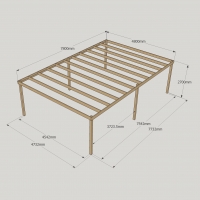 Box Pergola - 4.8m Width