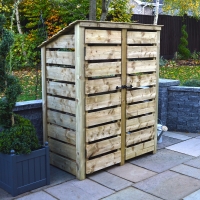 Cottesmore Log Store - 6ft Tall x 5ft Wide - Rutland Garden Furniture