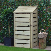 Burley Log Store - 6ft Tall x 3ft Wide - Rutland Garden Furniture