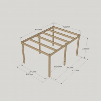 Box Pergola - 4.2m Width