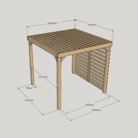Shade Pergola - 2.4m Width