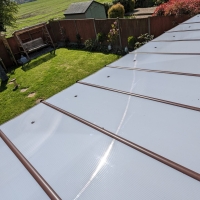 Polycarbonate Roof Carport - 4m Depth