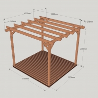 Garden Pergola and Decking Kit - Rutland Garden Furniture