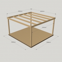 Box Pergola And Decking Kit