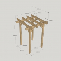 Garden Pergola - 1.8m Width