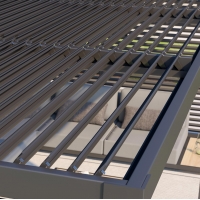 Metal Louvered Pergola - 3m x 3.6m