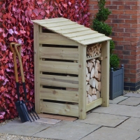 Burley Log Store - 4ft Tall x 3ft Wide - Rutland Garden Furniture