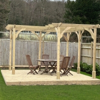 Premium Corner Pergola - Rutland Garden Furniture