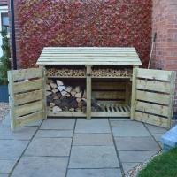 Hambleton Log Store Door