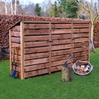 Empingham Log Store - 6ft Tall x 11ft Wide - Rutland Garden Furniture
