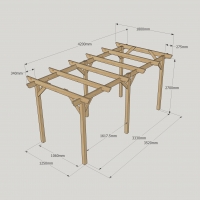 Garden Pergola - 1.8m Width