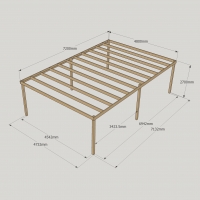 Box Pergola - 4.8m Width