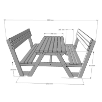 Lyddington Picnic Bench
