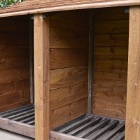 Cottesmore Log Store - 4ft Tall x 5ft Wide - Rutland Garden Furniture