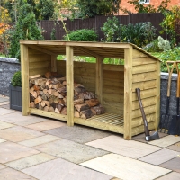 Normanton Log Store - 4ft Tall x 7ft Wide