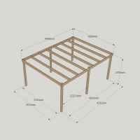 Box Pergola - 3.6m Width
