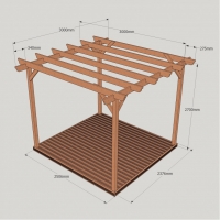 Clearance Garden Pergola & Decking Kit