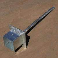 Galvanised Steel Pergola Foot / Post Holder - Socket Design