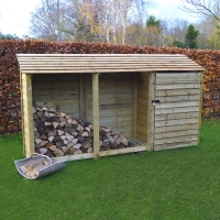 Empingham Log Store Door