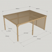 Shade Pergola - 3.6m Width