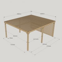 Shade Pergola - 4.2m Width - Rutland Garden Furniture