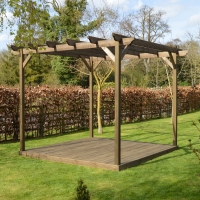 Clearance Garden Pergola & Decking Kit