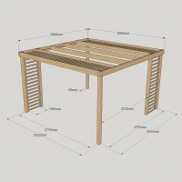 Panel Pergola - 3m Width