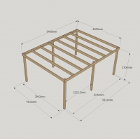 Box Pergola - 4.2m Width