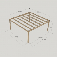Box Pergola - 3.6m Width
