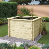 Raised Wooden Pond - Square - 970mm Height