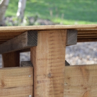 Burley Log Store - 4ft Tall x 3ft Wide - Rutland Garden Furniture