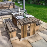 Tinwell Picnic Table And Bench Set