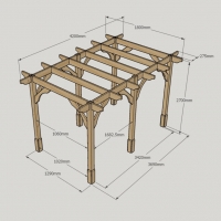 Premium Pergola - 1.8m Width